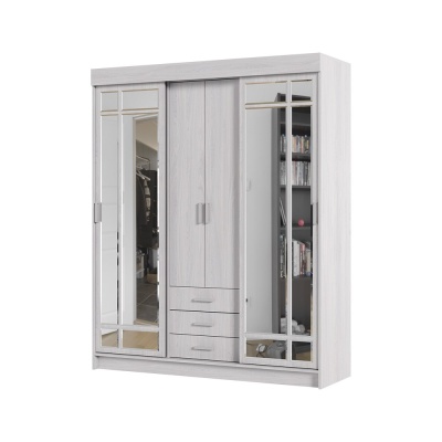 Лидер 1 Шкаф-купе 170-1К СТЕНД (фасад АНКОР/корпус АНКОР (1,7х2,1х0,562))