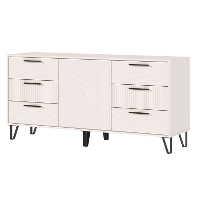 Спальный гарнитур Флэш Комод (1500) МИФ (Кашемир, Кашемир)