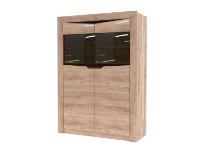 Гостиная Версаль-5 Секция №11 Витрина малая РОСТОК (Дуб баррик)