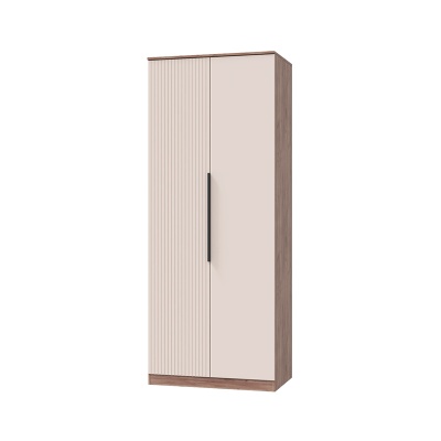 Спальный гарнитур Тоскана Шкаф для одежды 2-х дверный МЛЕК (дуб табачный/бисквит(902*2274*578))