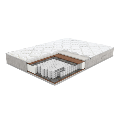 Матрас Aero Naturel 120*200  Sonberry (Вес до 120кг h 24см, Независимый пружинный блок "Revolution®", Термовойлок, Кокос 10мм / OrtoFlex 20мм с 2-х сторон (120*200))