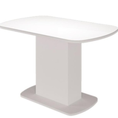 Стол обеденный Соренто-2 МЛЕК (Белый глянец,без Ф/П (1100/1420*700))