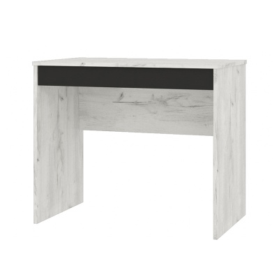 НКМ Кент-1 секция №3 стол письменный РОСТОК (Дуб Крафт Белый/Антрацит (900*750*450))