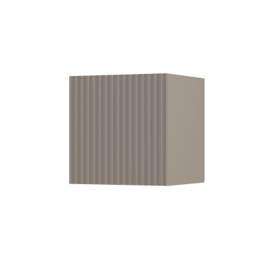 Гостиная Оливия Шкаф навесной малый МДФ МИФ (Глиняный серый/Шарли Мокко)