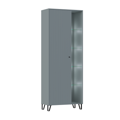 Гостиная Оливия Шкаф МДФ МИФ (Сумеречный голубой/Шарли бриз)