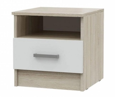 Детская серия Мартина Тумба прикроватная 1ящ. (штучно) МИФ (Белый, сонома)