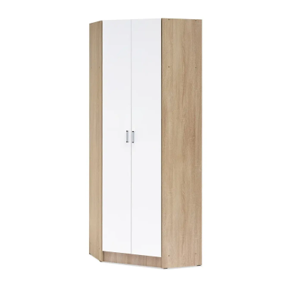 Детская серия Мартина Шкаф угловой 800 МИФ (Белый, сонома)