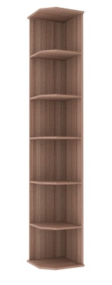 Прихожая Италия ШТ-370 Шкаф торцевой с полками ПАМИР (Шимо темный)