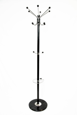 Вешалка Мори (NM-8009) КНР (Черный. Метал. трубка с + мраморное основание)