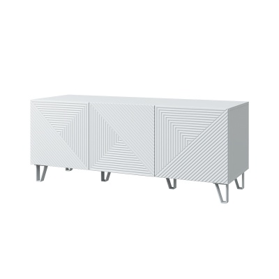 Солана Тумба под ТВ МЛЕК (Белый/белый софт)