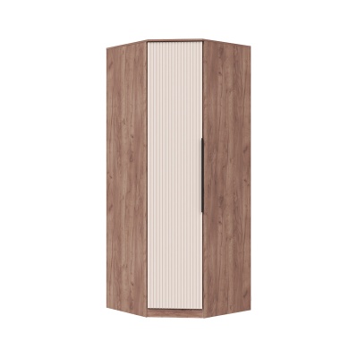 Спальный гарнитур Тоскана Шкаф угловой МЛЕК (дуб табачный/бисквит(892*2274*892))