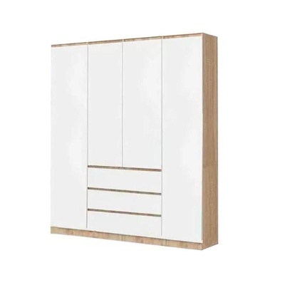 Челси Шкаф 1600 МИФ (Белый глянец холодный, дуб сонома)