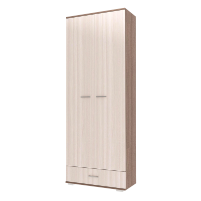 Прихожая Италия ШК1Я-800 Шкаф 2-х ств. с ящ. ПАМИР (Шимо темный-Шимо светлый)