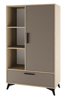 Гостиная Ева (Фасад) Буфет 800 1С1Я ПАМИР (Глиняный серый)