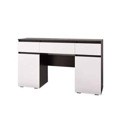 Спальный гарнитур Ким Туалетный стол МИФ (Белый глянец холодный, венге)