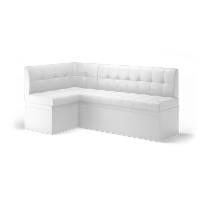 Диван угловой Остин Правый МЛЕК (экокожа Reex white(2050*1150*880))