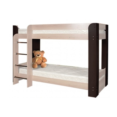 Кровать КД-2.4 2-х ярусная РОСТОК (Венге/Дуб молочный СНЯТ)