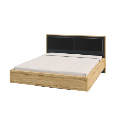 Либерти Кровать 1400 парящая РОСТОК (Дуб крафт золотой / Антрацит)