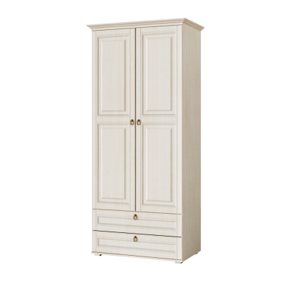 Гостиная Престиж-1 ПВХ Шкаф глухой платяной МИФ (Сандал светлый)