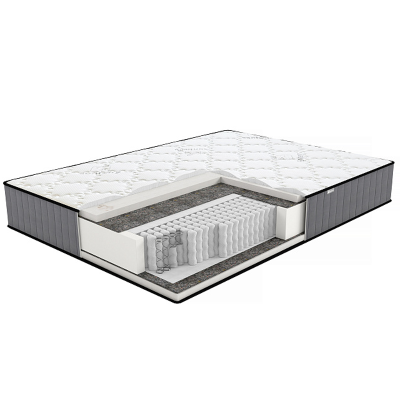 Матрас Emma 90*200 Sonberry (Термовойлок,Кокос 10 мм с 2-х сторон, Стрейчевый жаккард стеганный на синтепоне и пене,Бурлет Ткань ВОХ черная, Вес до 120 кг Высота 27 см (90*200))