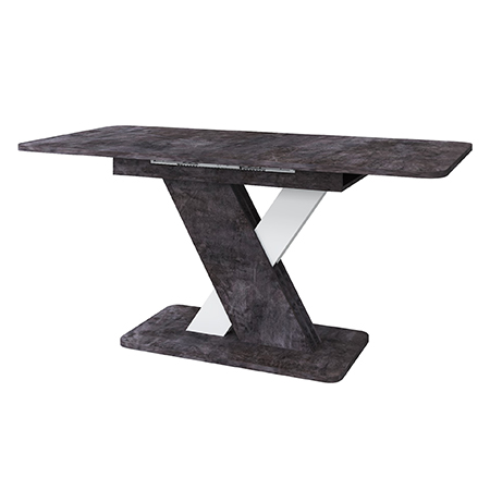 Стол раздвижной Крокус МЛЕК (камень темный/белый (1200(1600)*755*750))