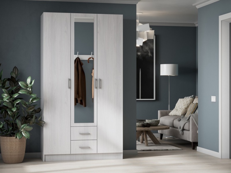 ТРИО Шкаф 3-х ств. СТЕНД (фасад АНКОР/корпус АНКОР (1,2х2,2х0,5))