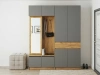 Авиньон Шкаф двухстворчатый с ящиком SV-мебель (Дуб крафт золотой/ Графит серый (900*2216*506))
