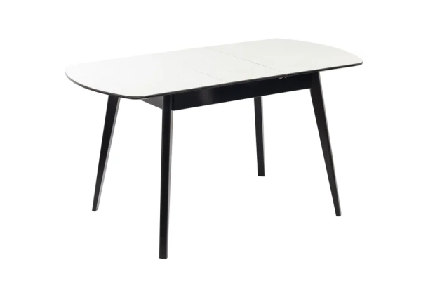 Стол Атлас стеклопластик 1200 СТОЛБУРГ (Пластик Мрамор Марквина, опоры графит (1200(+320)*800))