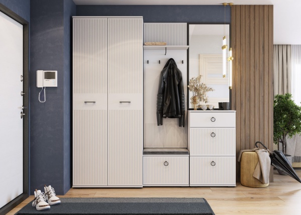 Прихожая Шарлиз Зеркало настенное В ПРОФИЛЕ МЛЕК (Белое сияние (1200))