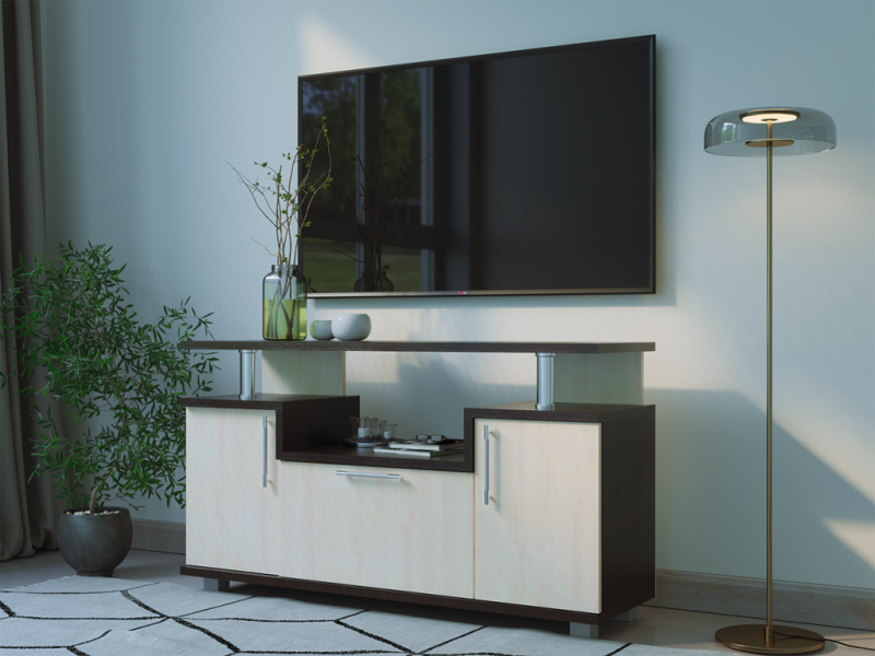 Подставка под ТВ 003-С РОСТОК (Венге / Дуб молочный)