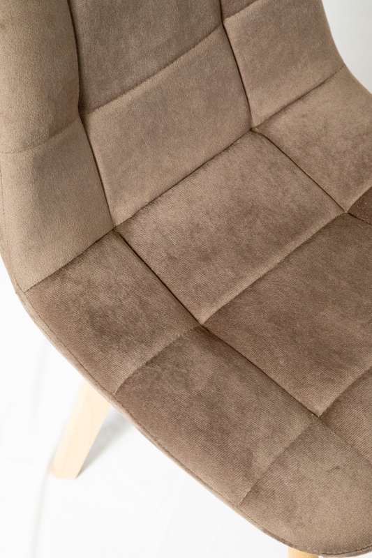 Стул Аделаида КНР (стул с бархатным сиденьем и деревянными ножками темно-коричневый)