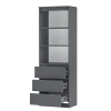 Челси Стеллаж МИФ (Графит, графит)