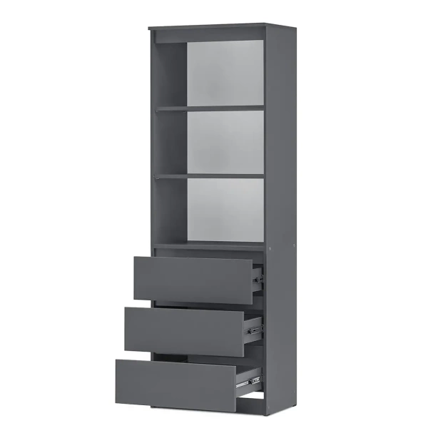 Челси Стеллаж МИФ (Графит, графит)