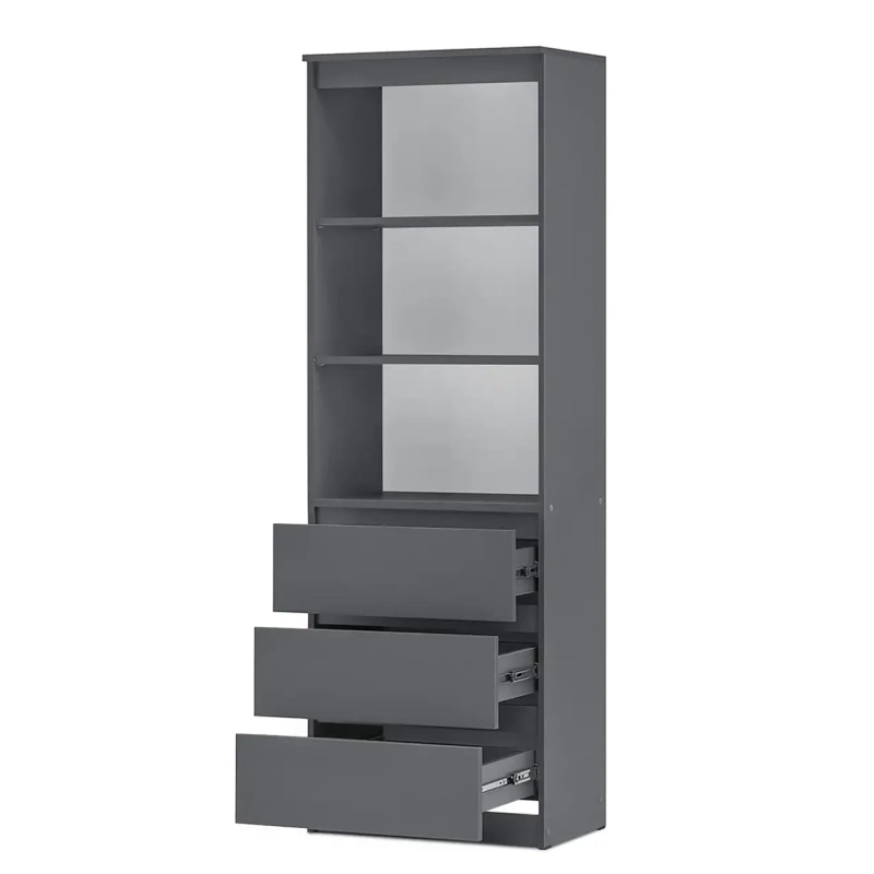 Челси Стеллаж МИФ (Графит, графит)