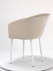 Стул Версаль ПАМИР (F06 Светло-бежевый/Белая опора)
