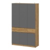 Авиньон Шкаф трехстворчатый SV-мебель (Дуб крафт золотой/ Графит серый (1349*2216*506))