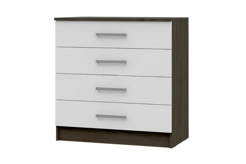 Спальный гарнитур Мартина Комод 800 МИФ (Белый глянец, венге)