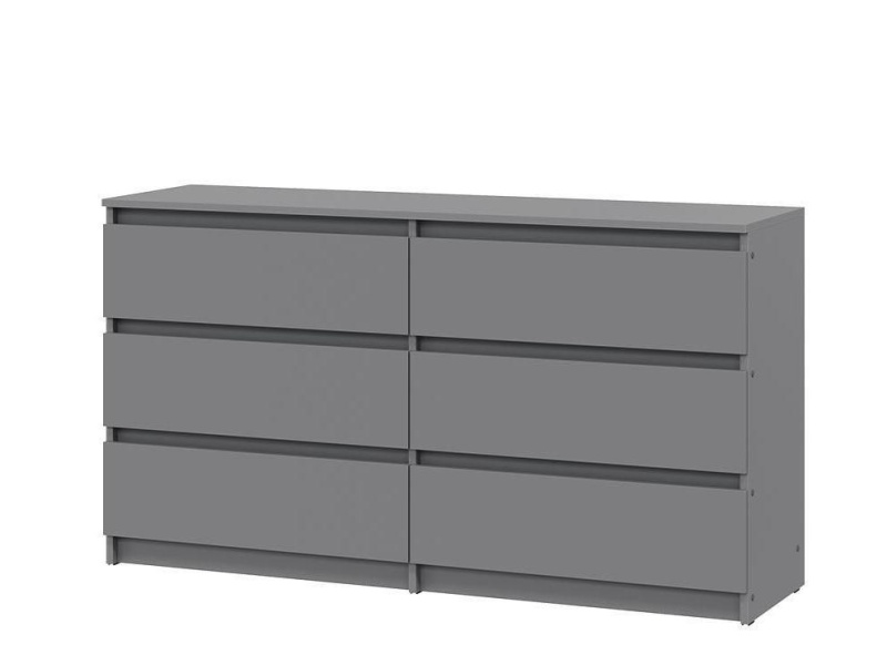 Денвер Комод с ящиками (1,38м) SV-мебель (Графит серый)