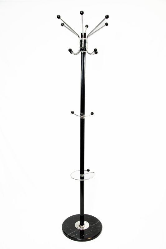 Вешалка Мори (NM-8009) КНР (Черный. Метал. трубка с + мраморное основание)