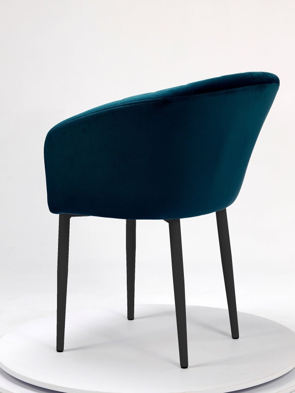 Стул Версаль ПАМИР (F77 Синий/Черная опора)