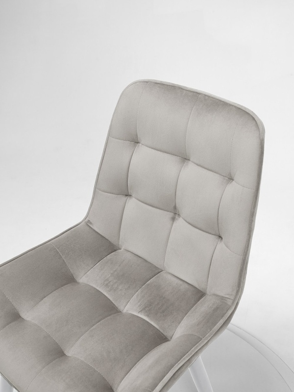 Стул Румба ПАМИР (F81 Светло-серый/Белая опора)