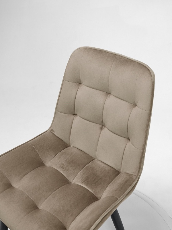 Стул Румба ПАМИР (F08 Бежевый/Черная опора)