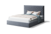Кровать НА опоре Леона 1200 МЛЕК (бренди лайт 28/серый)