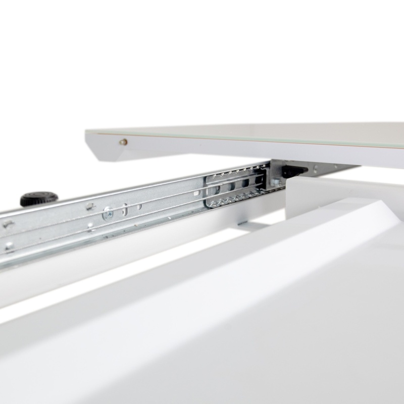 Стол Бахус Керамика 1200 Ваша Мебель (Керамика ДГ-8 Carla Larkin Мрамор белый, мдф белый, опоры муар белые (d=1200(1600)))