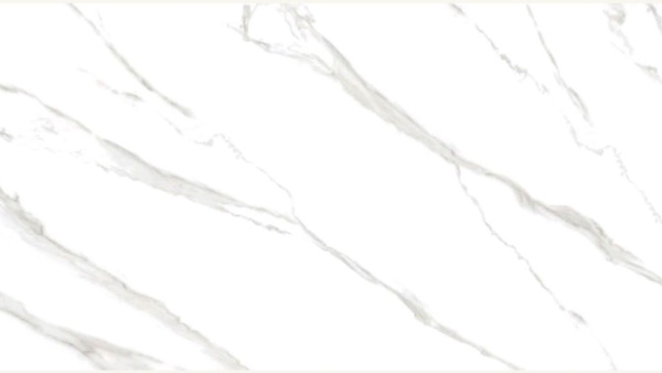 Стол Лоренцо Керамика 1200 Ваша Мебель (Керамика ДГ-1 мрамор белый, мдф+пленка черная, каркас муар черный+основание Лоренцо (1200(1600)х1200))