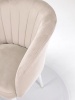 Стул Версаль ПАМИР (F06 Светло-бежевый/Белая опора)
