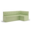 Диван угловой Остин Левый МЛЕК (экокожа Reex Green(2050*1150*880))