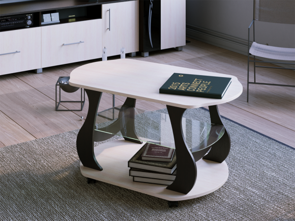 Стол Журнальный Барон РОСТОК (Венге/Дуб молочный)