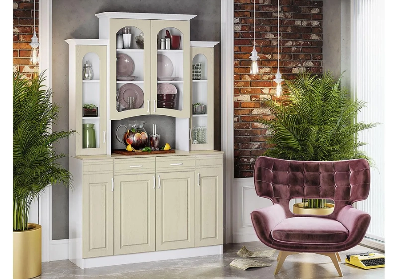 Буфет Констанция 4-х ств. МИФ (Фисташка)