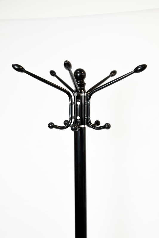 Вешалка Мельтон (NM-8024) КНР (Черный. Металлическая трубка + мраморное основание)